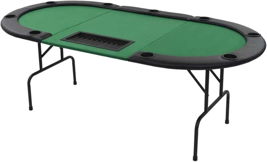 Table de poker pliable 10 joueurs format professionnel